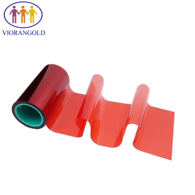 PET离型膜，25um-125um，红色，硅油离型膜，用于胶粘贴纸底部离型膜